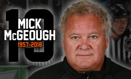 Mick McGeough, Former NHL Referee, Dies at Age 62