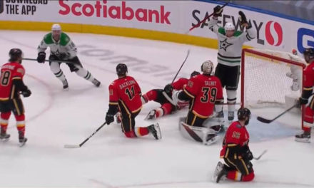Flames’ Coach’s Challenge Wipes Out Tying Goal from Stars’ Dickinson