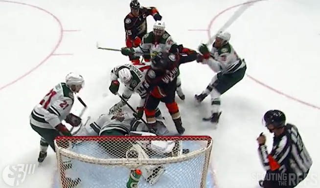 Wild S Pateryn Fined 5000 For Cross Checking Traded To Avs Scouting The Refs