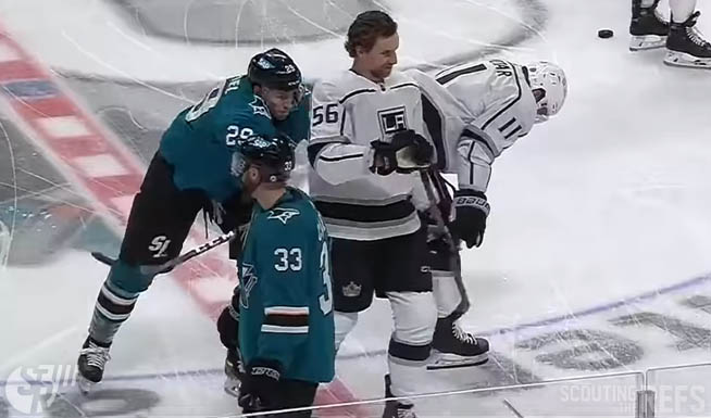 Sharks Gabriel Fined 3 017 For Pre Game Cross Check Scouting The Refs